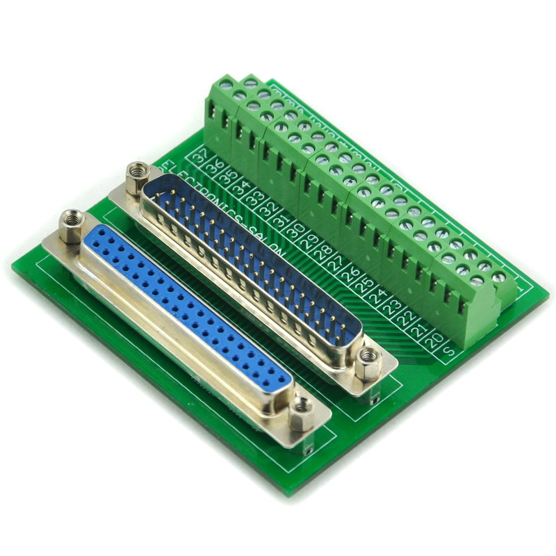ELECTRONICS-SALON D-SUB DB37 Male/Female Header Breakout