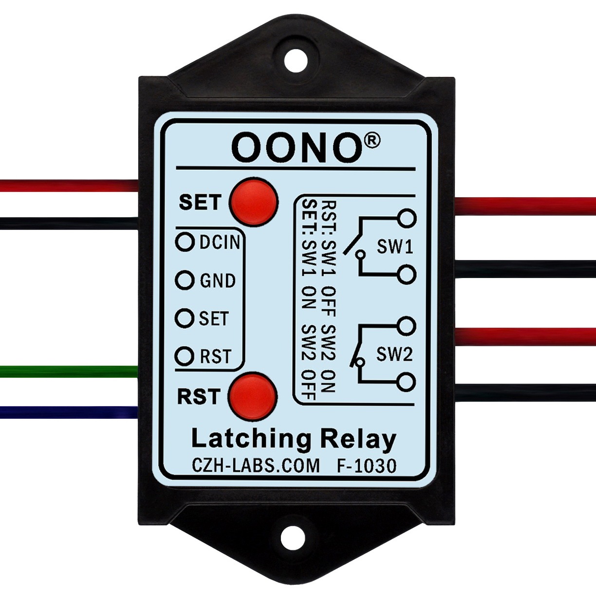 DPST 1NO 1NC 8Amp Latching Relay Module, Version DC12V